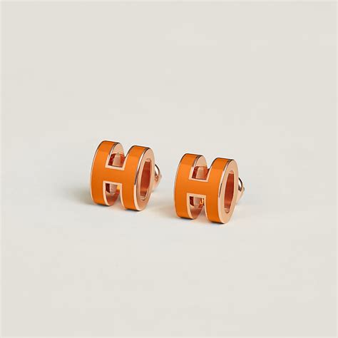 hermes mini pop h earrings